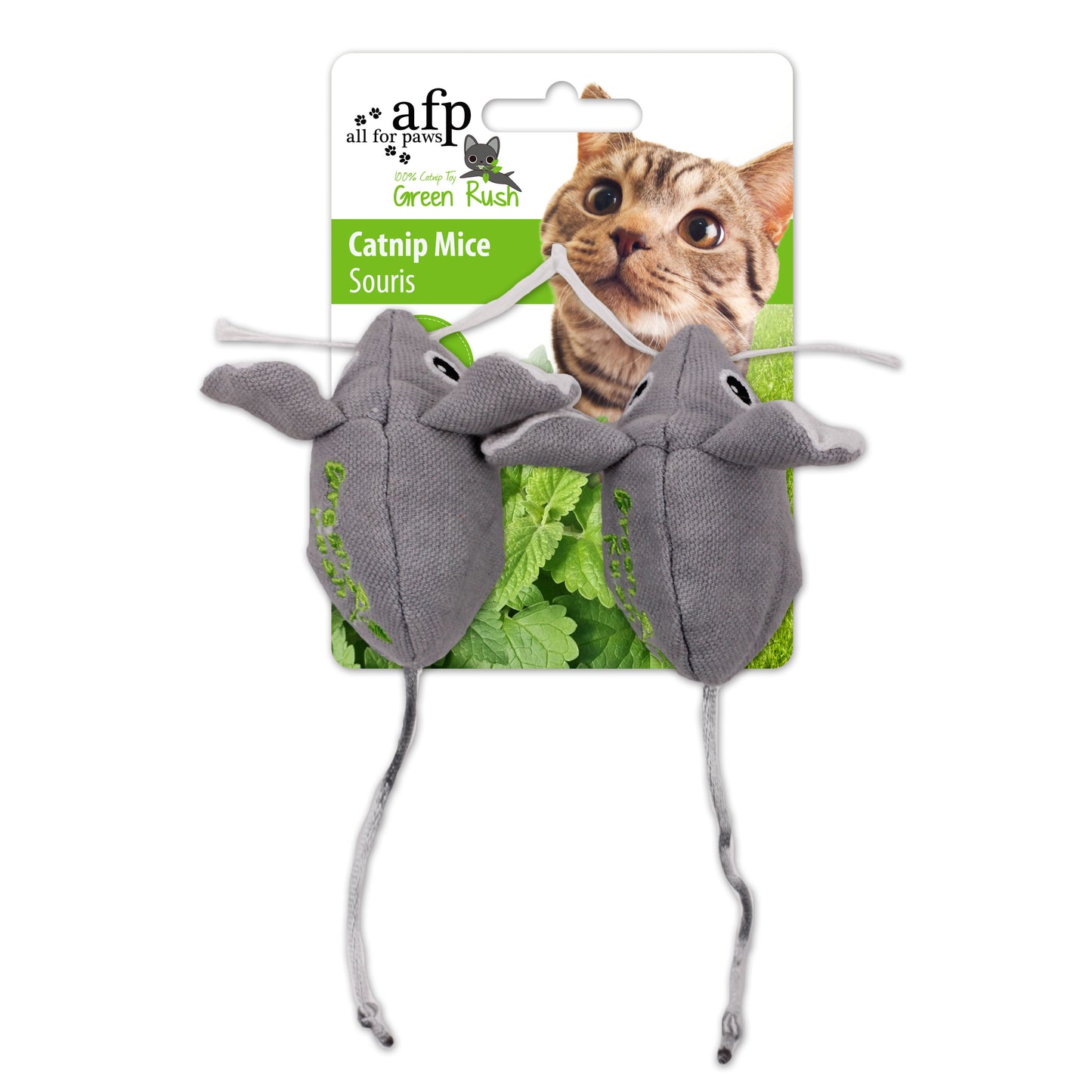 AFP Green Rush Pacote com 2 ratinhos de erva de gato