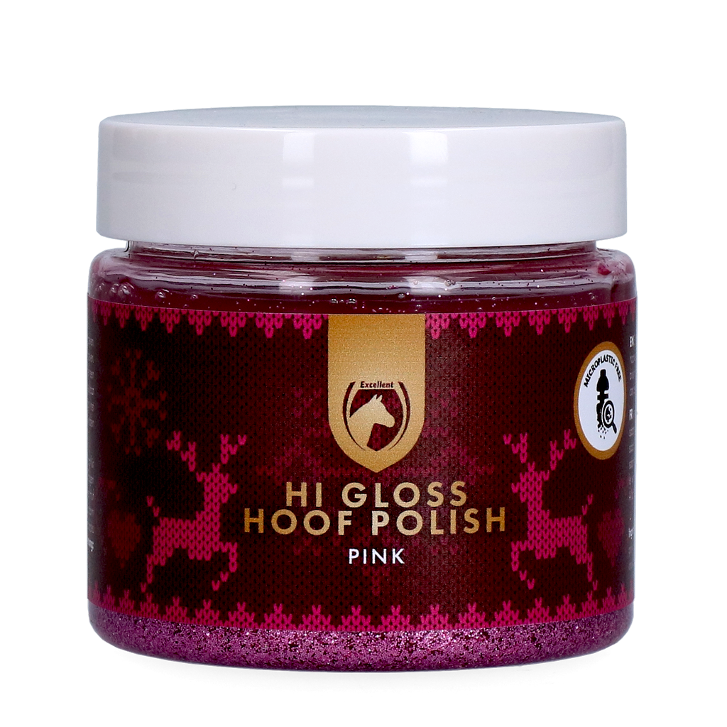 Excelente cera para cascos de cavalo cor rosa com alto brilho