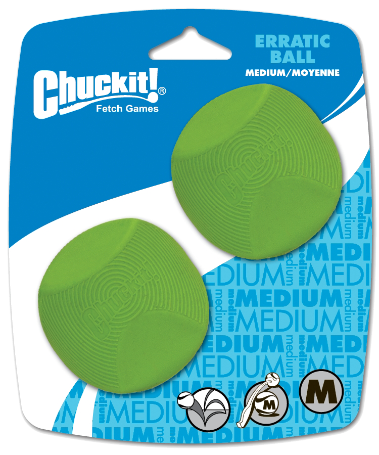 Chuckit Bola Errática Pacote com 2