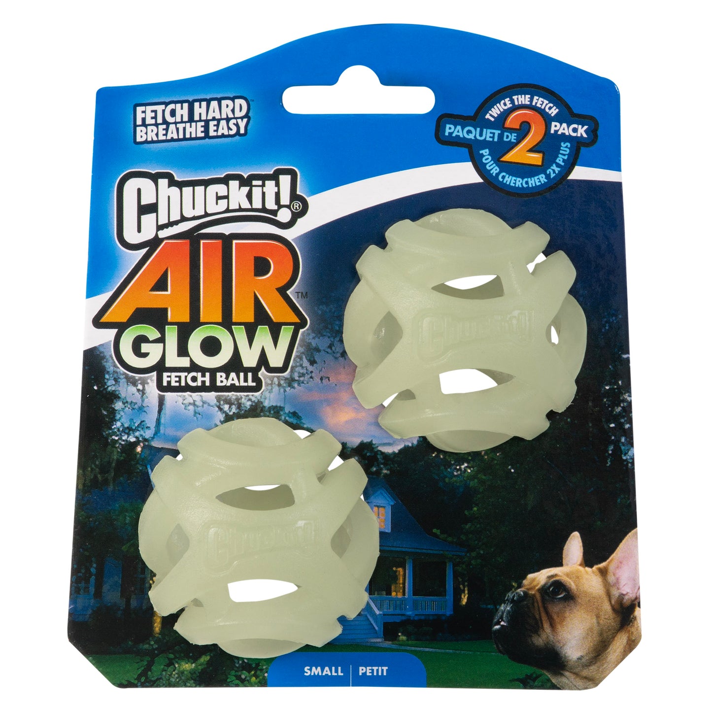 Chuckit Air Glow Fetch Ball (pacote com 2)