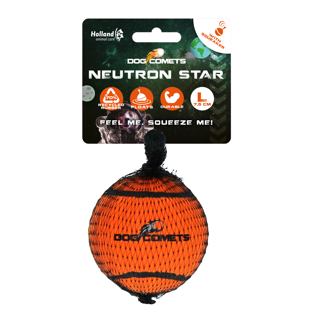 Bola de tênis Dog Comets com bipador Neutron Star Laranja