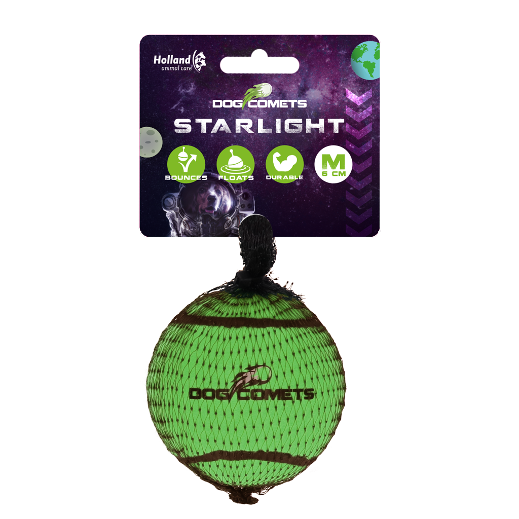 Bola de tênis Dog Comets Starlight Verde
