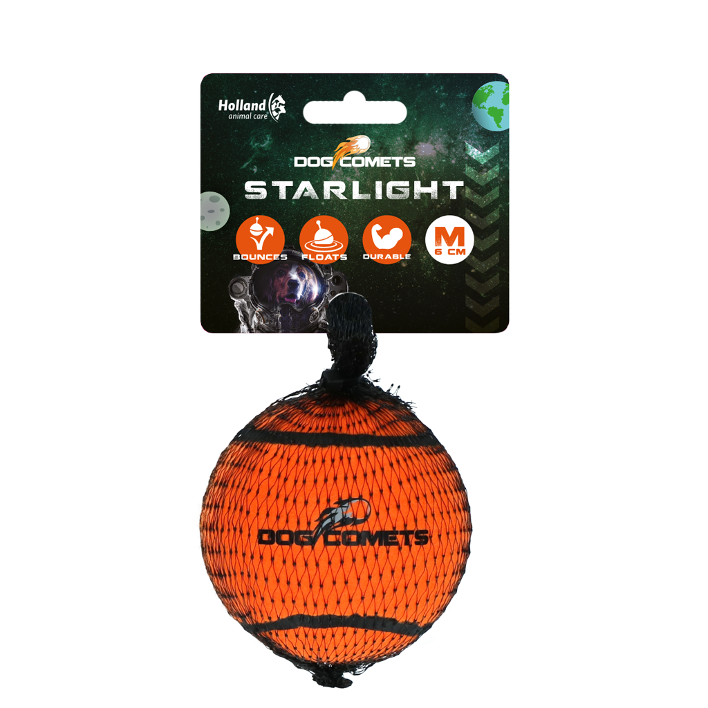 Bola de tênis Dog Comets Starlight M laranja
