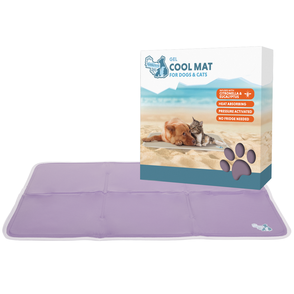 Tapete refrescante em gel Coolpets Lila L