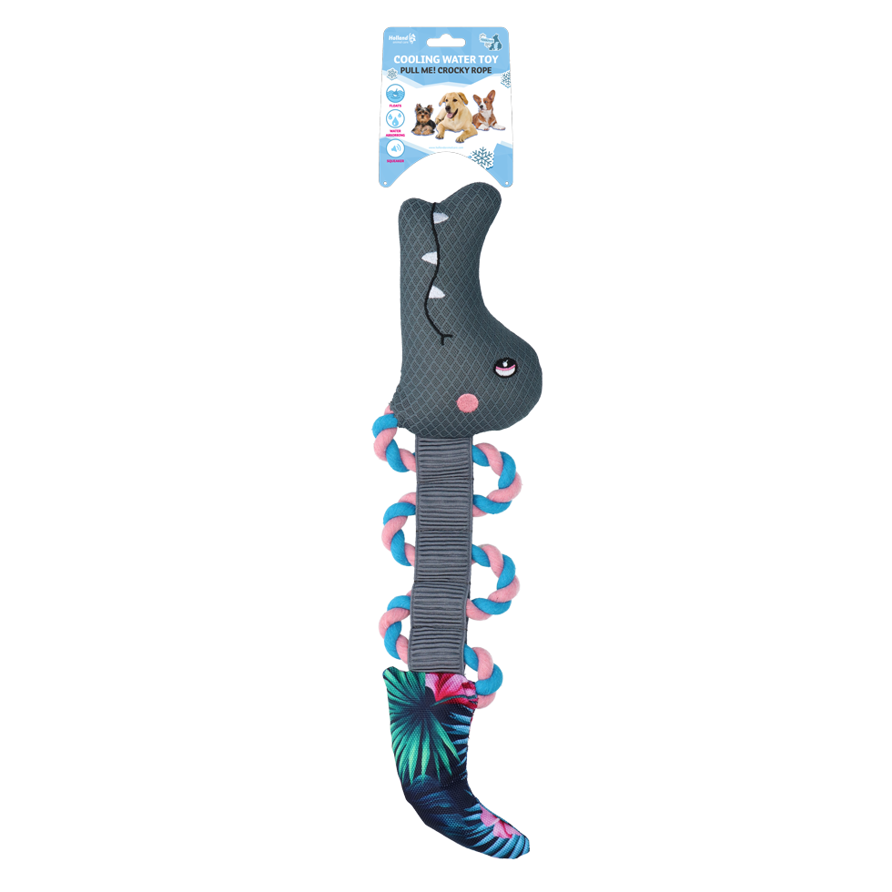 CoolPets Pull Me Crocky Rope Flower