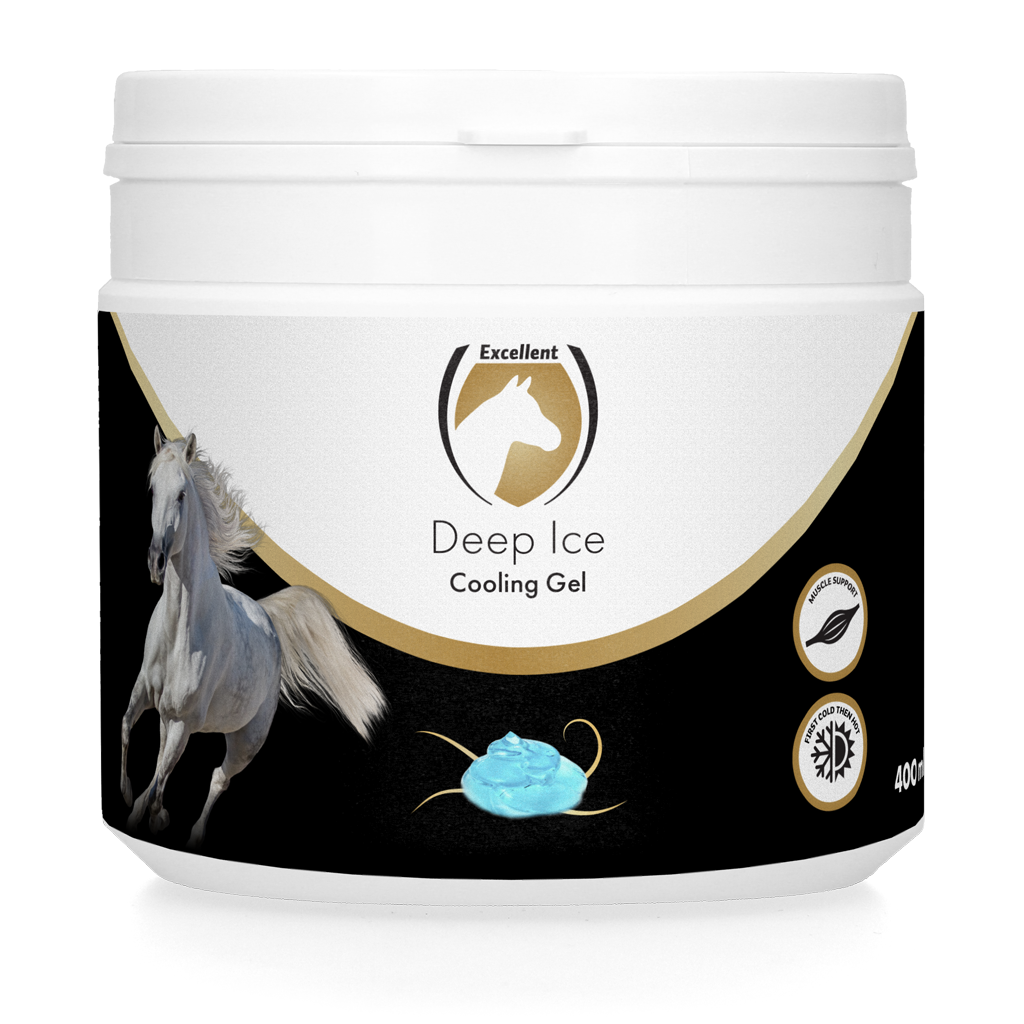 Excelente gel refrescante Deep Ice para cavalos