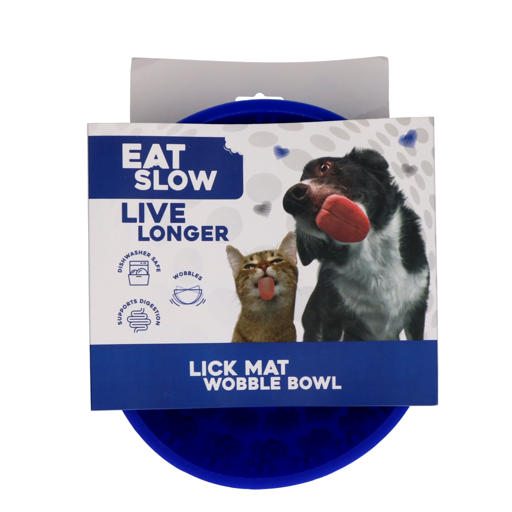 Tapete de lamber Eat Slow Live Longer para tigela oscilante