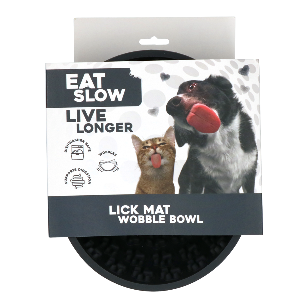 Tapete de lamber Eat Slow Live Longer para tigela oscilante