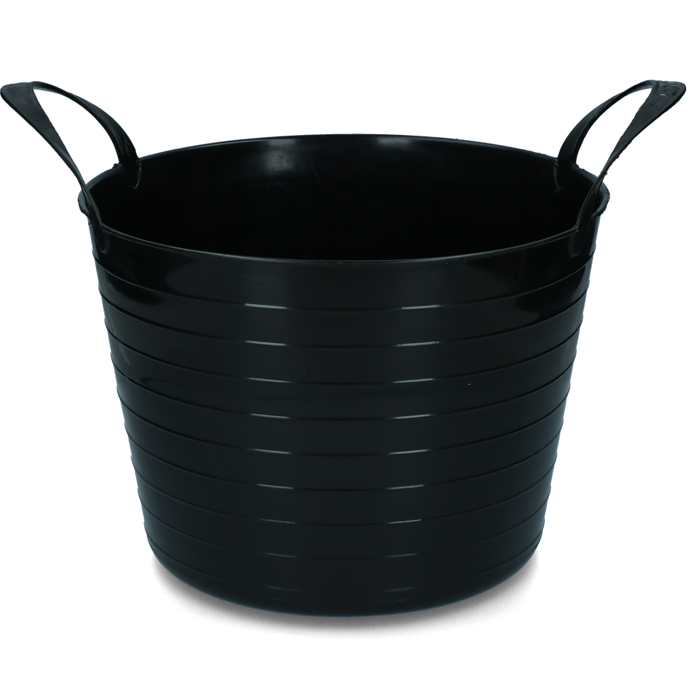 Balde flexível V Trug Preto