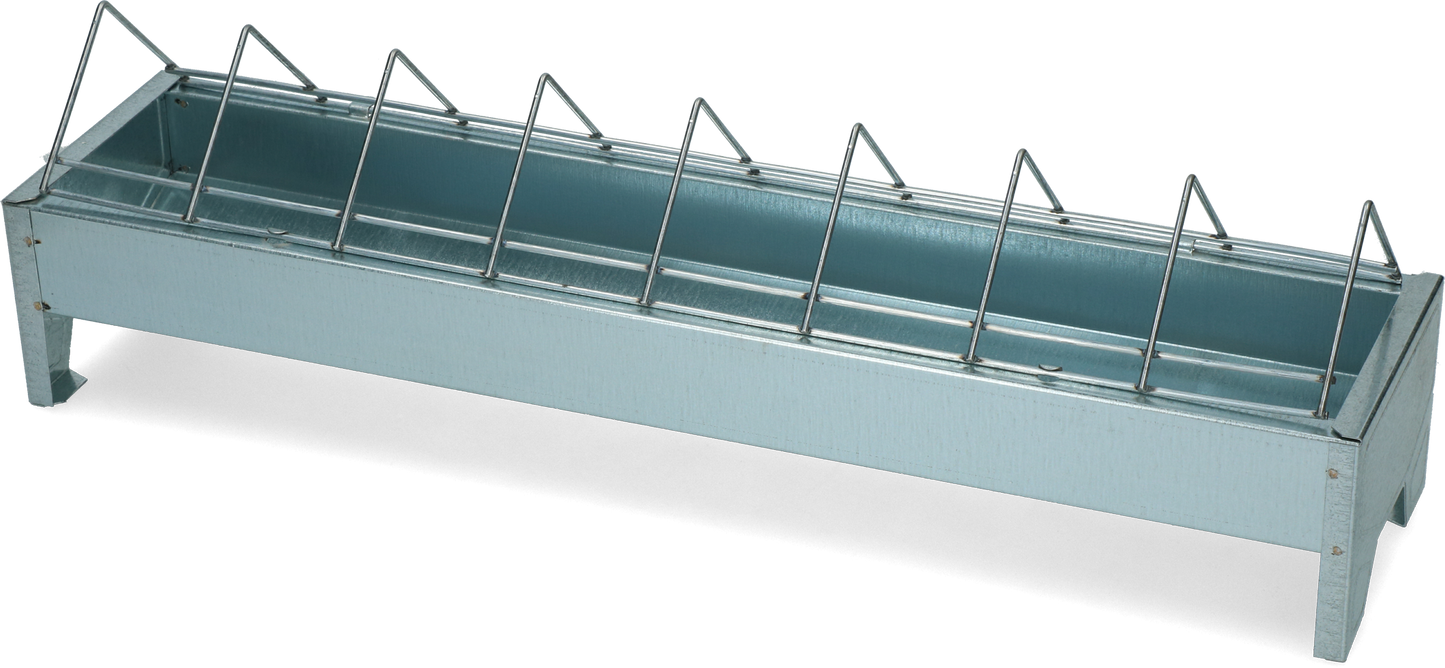 Cocho de alimentação para aves Gaun em metal galvanizado