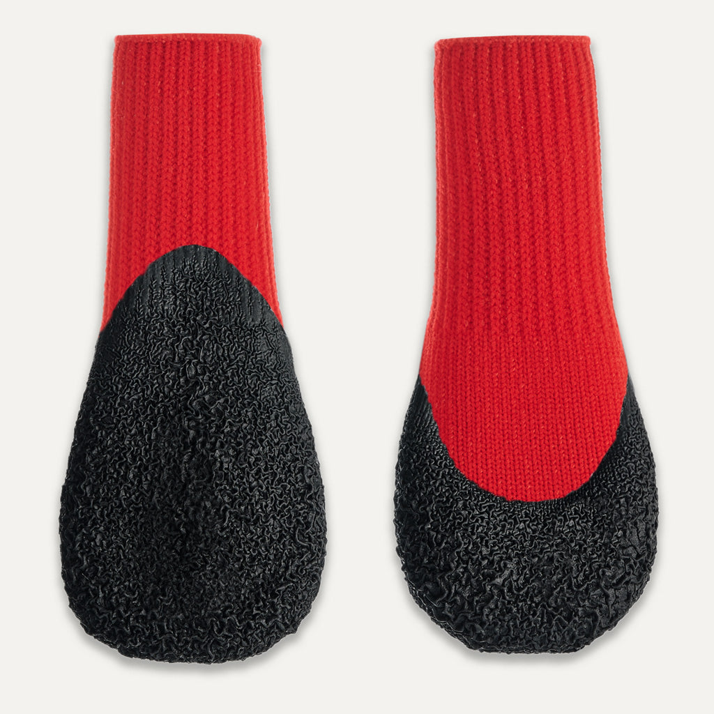 Botas Goo eez para Cães Lites Pacote com 4 Vermelhas e Pretas