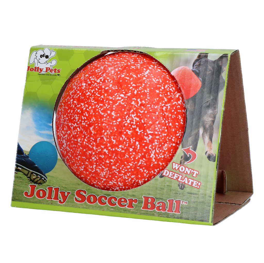 Bola de futebol Jolly laranja e branca P (15 cm)