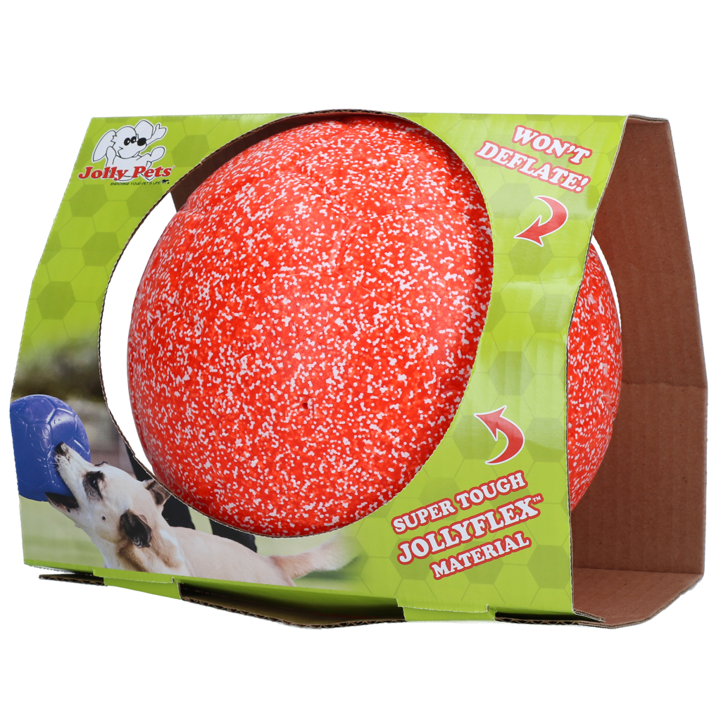 Bola de futebol Jolly laranja e branca G (20 cm)