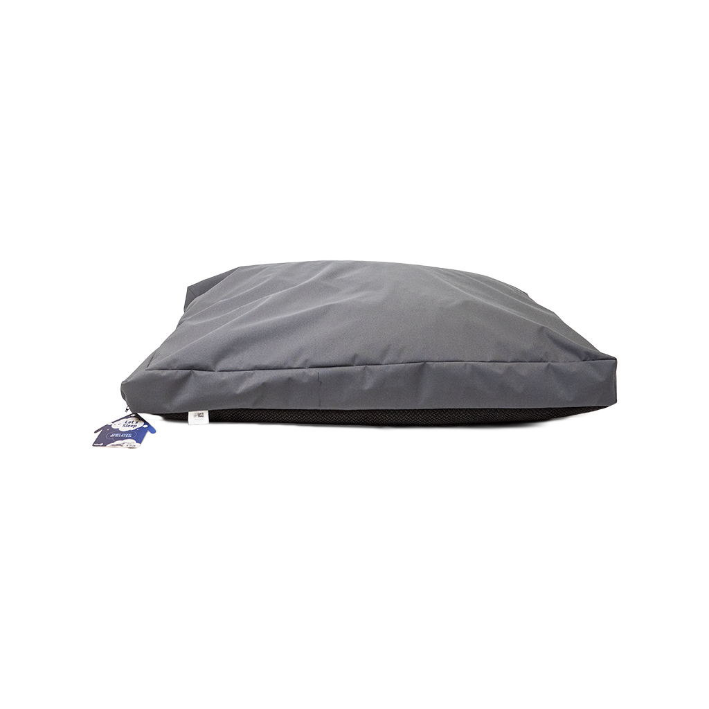 Almofada para cães Let's Sleep Cushy Cloud para uso externo M antracite
