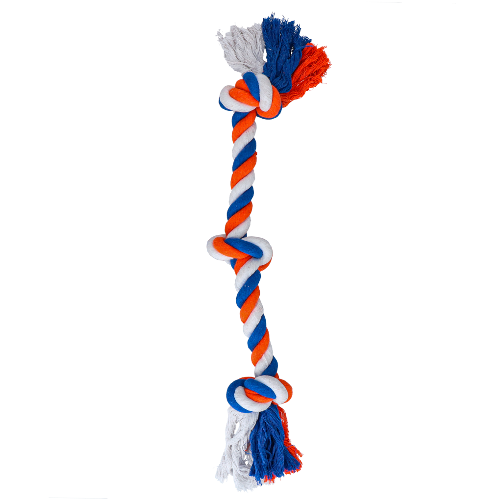 Cordão de fio dental laranja e
