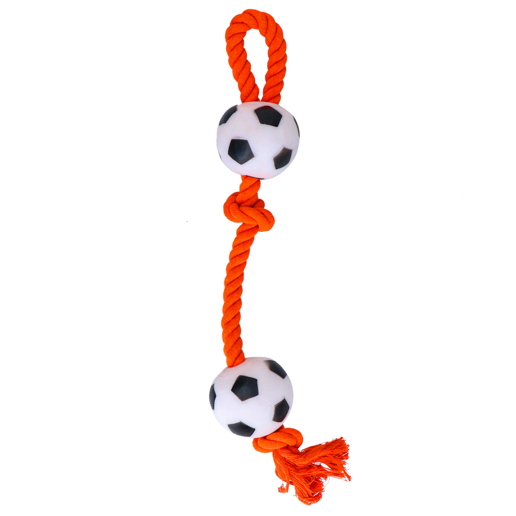 Bolas de futebol de corda de fio dental laranja