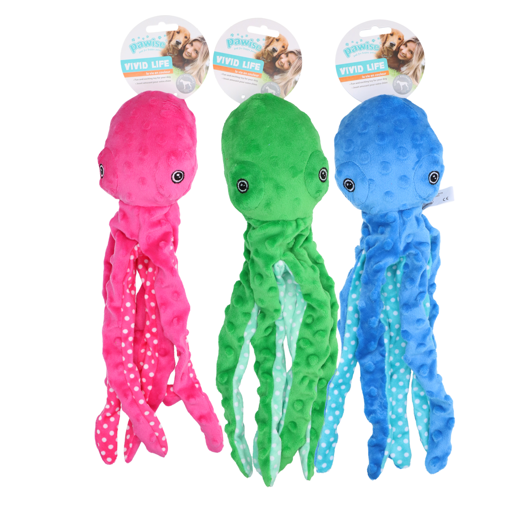 Polvo de pelúcia multicolorido Pawise 3 sortidas M