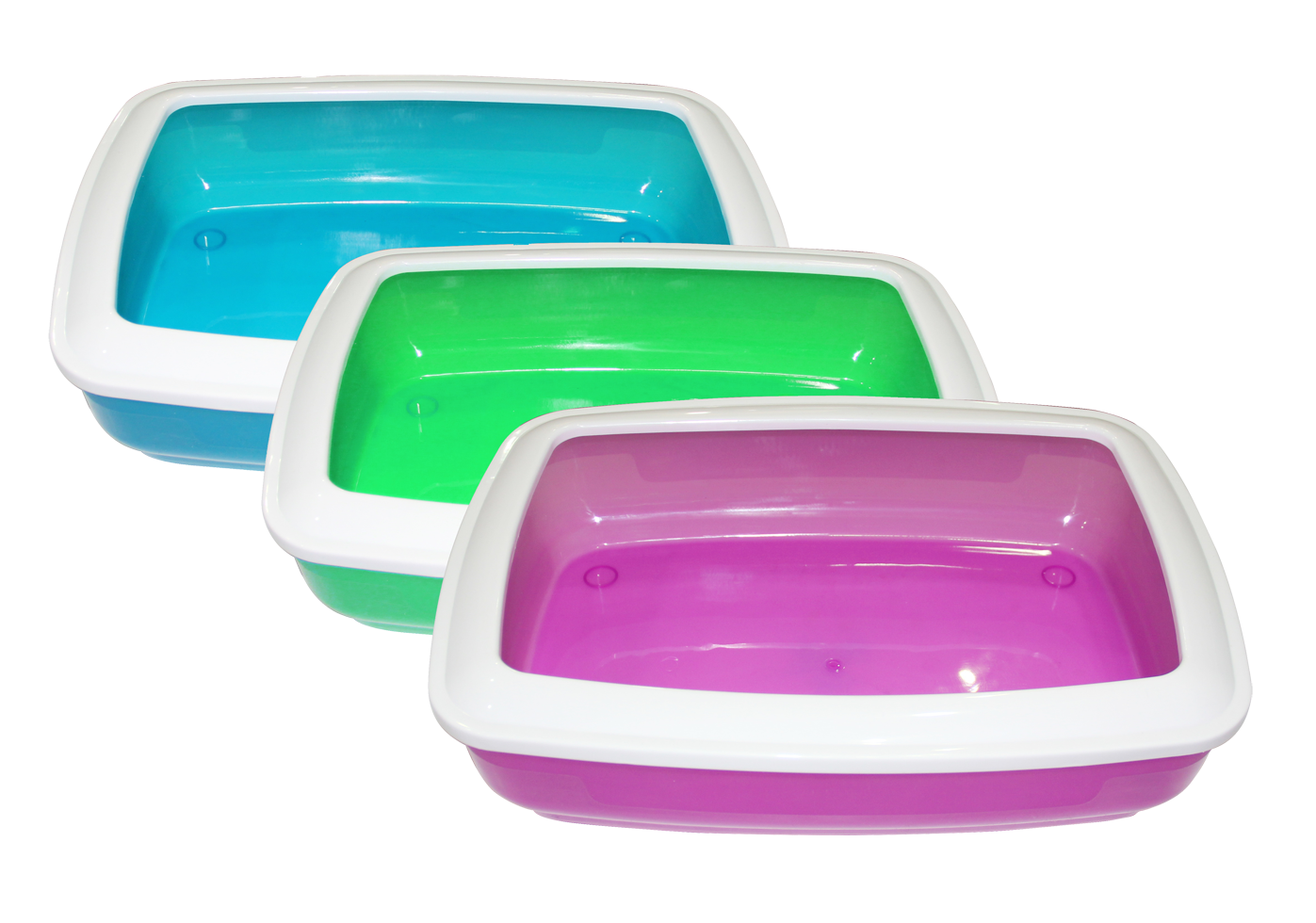 Tabuleiro higiénico para gatos Pawise, 48x36cm