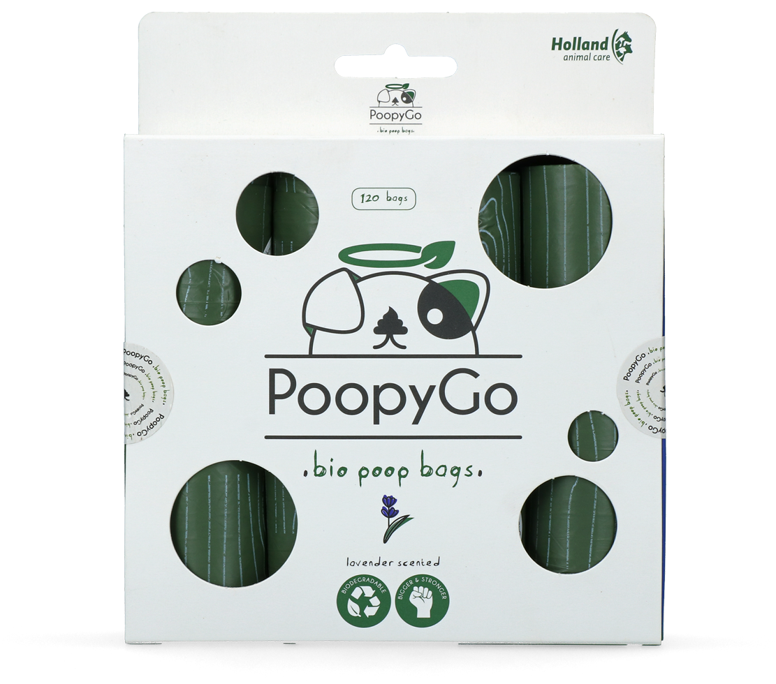 PoopyGo Ecológico 120 sachês de cm com aroma de lavanda