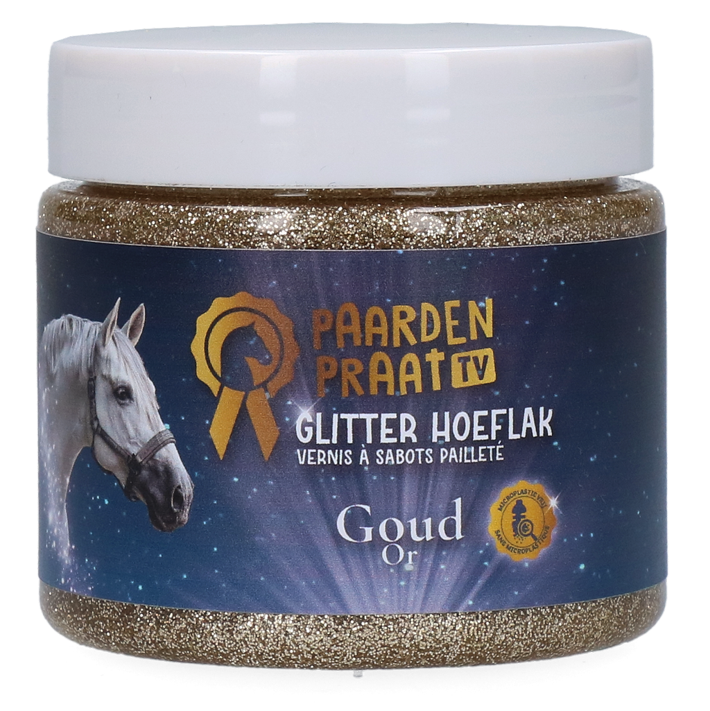 Horse Talk TV Glitter Hoof Flake Gold