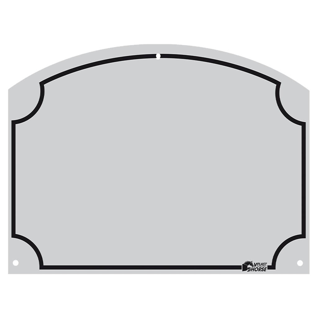 Placa de identificação estável mm