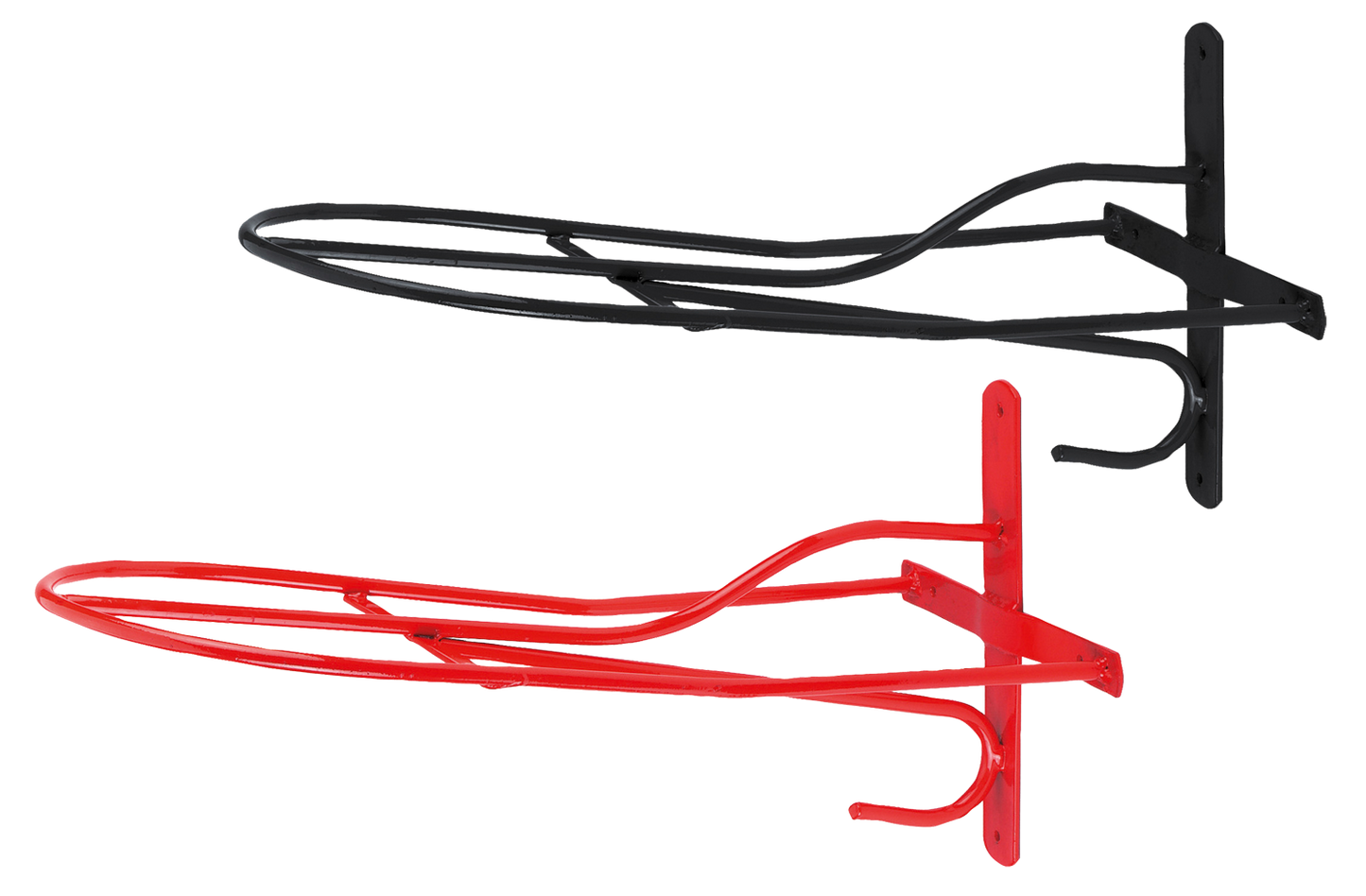 Suporte de selim de metal vermelho