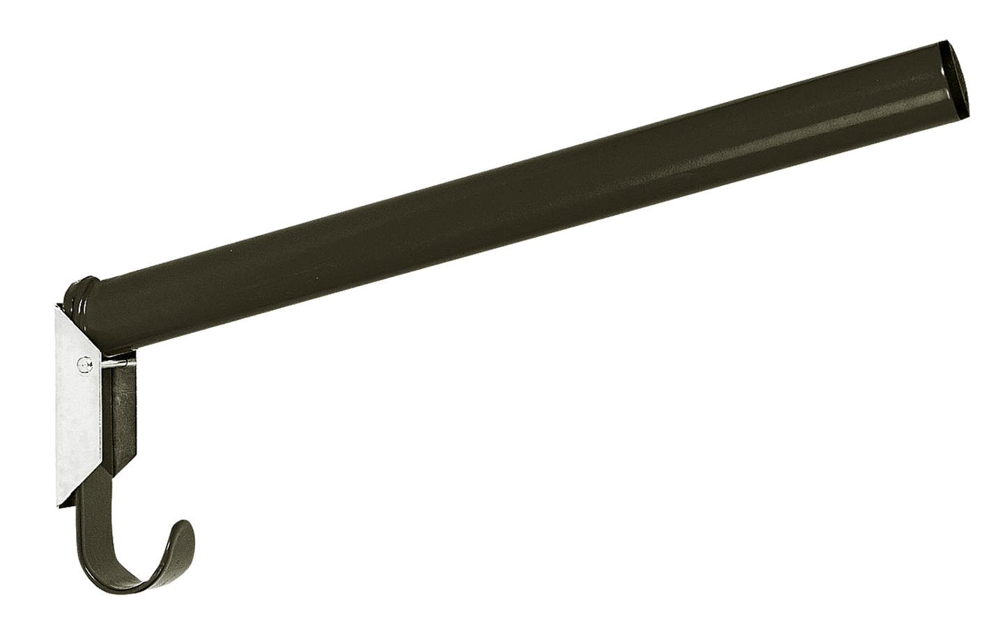 Suporte de selim redondo de metal preto 44 cm