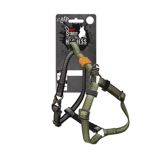 AFP Off Street - Arnês sem tração para cães Olijfgroen L