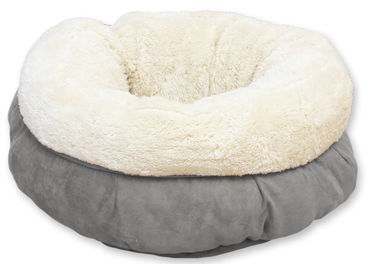 AFP Lambswool - Donut Bed Cinzento