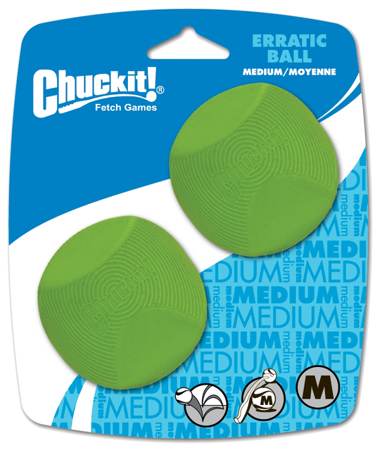 Chuckit Bola Errática Pacote com 2