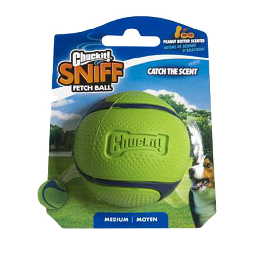 Bola Chuckit Sniff Fetch com Manteiga de Amendoim
