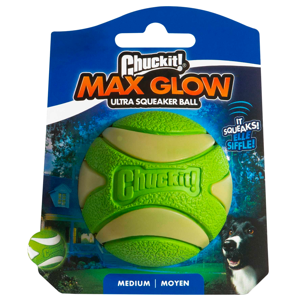 Bola Chuckit Max Glow Ultra com guizo