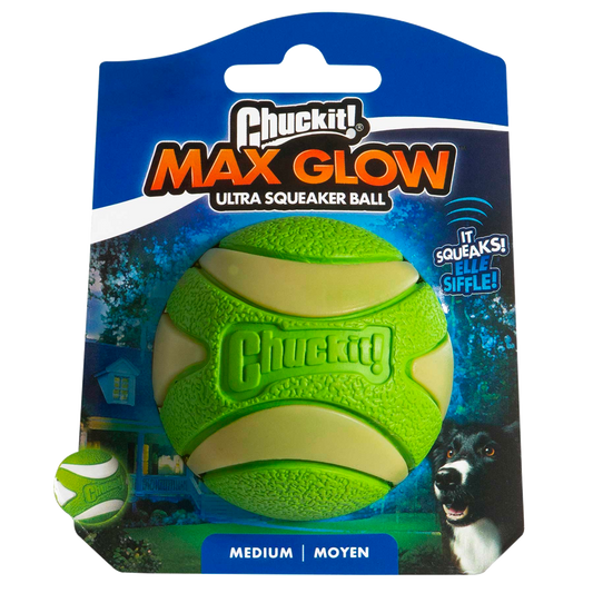 Bola Chuckit Max Glow Ultra com guizo
