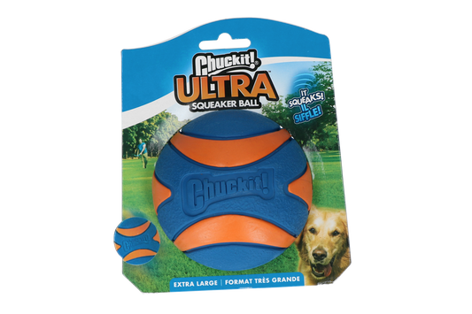 Bola Chuckit Ultra Squeaker XL pacote com 1 unidade
