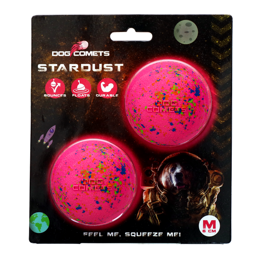 Conjunto com 2 rações Dog Comets Stardust Pink