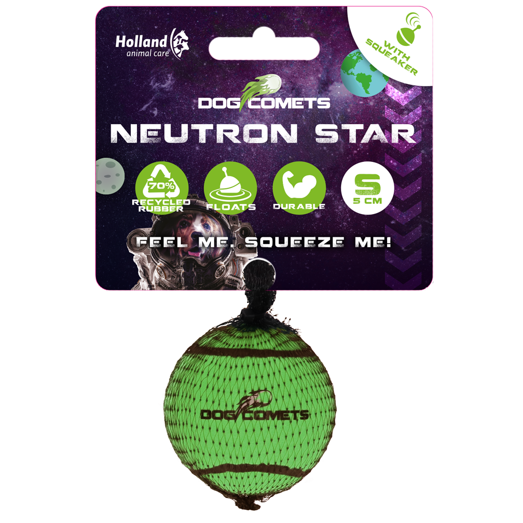 Bola de tênis Dog Comets com bip Neutron Star Verde