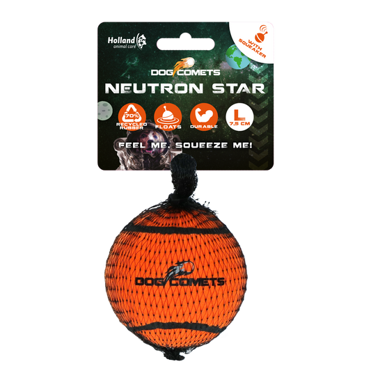 Bola de tênis Dog Comets com bipador Neutron Star Laranja