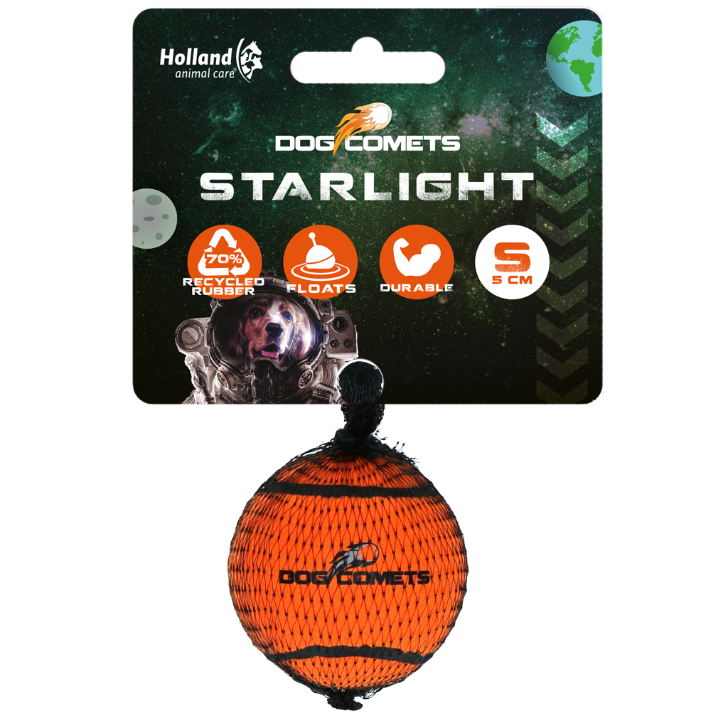 Bola de tênis Dog Comets Starlight Laranja