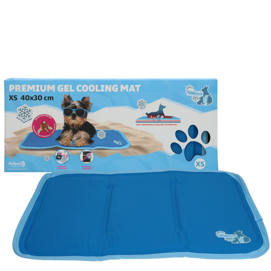 Tapete refrescante em gel sólido premium Coolpets, tamanho XS (40x30cm)