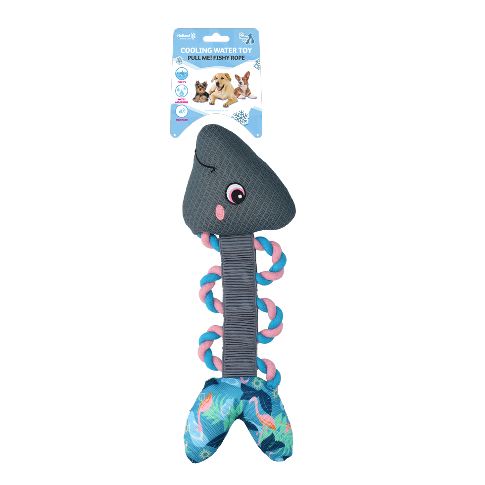 CoolPets Pull Me Fishy Rope Flamingo