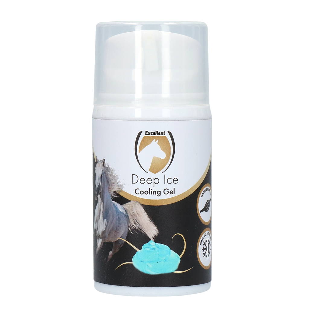Excelente gel refrescante Deep Ice para cavalos