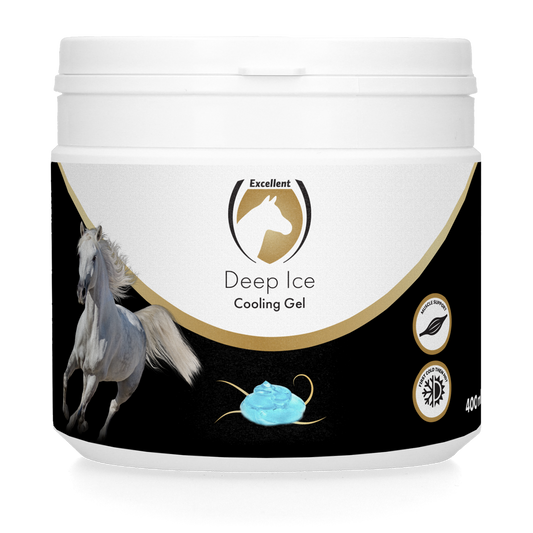 Excelente gel refrescante Deep Ice para cavalos
