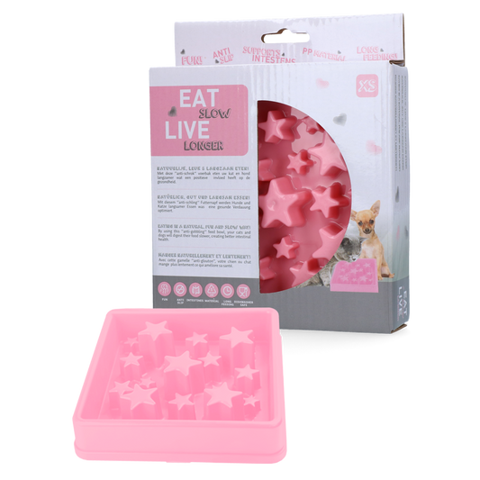 Coma devagar, viva mais tempo. Estrela Rosa XS