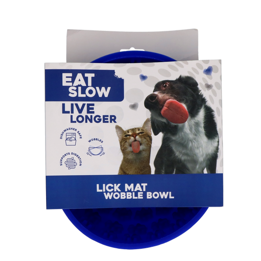 Tapete de lamber Eat Slow Live Longer para tigela oscilante