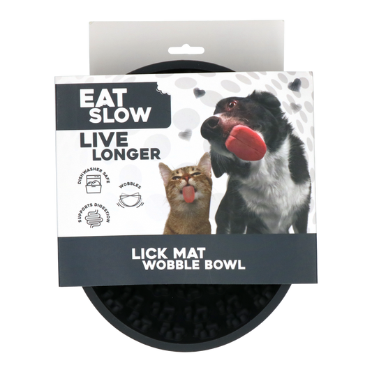 Tapete de lamber Eat Slow Live Longer para tigela oscilante