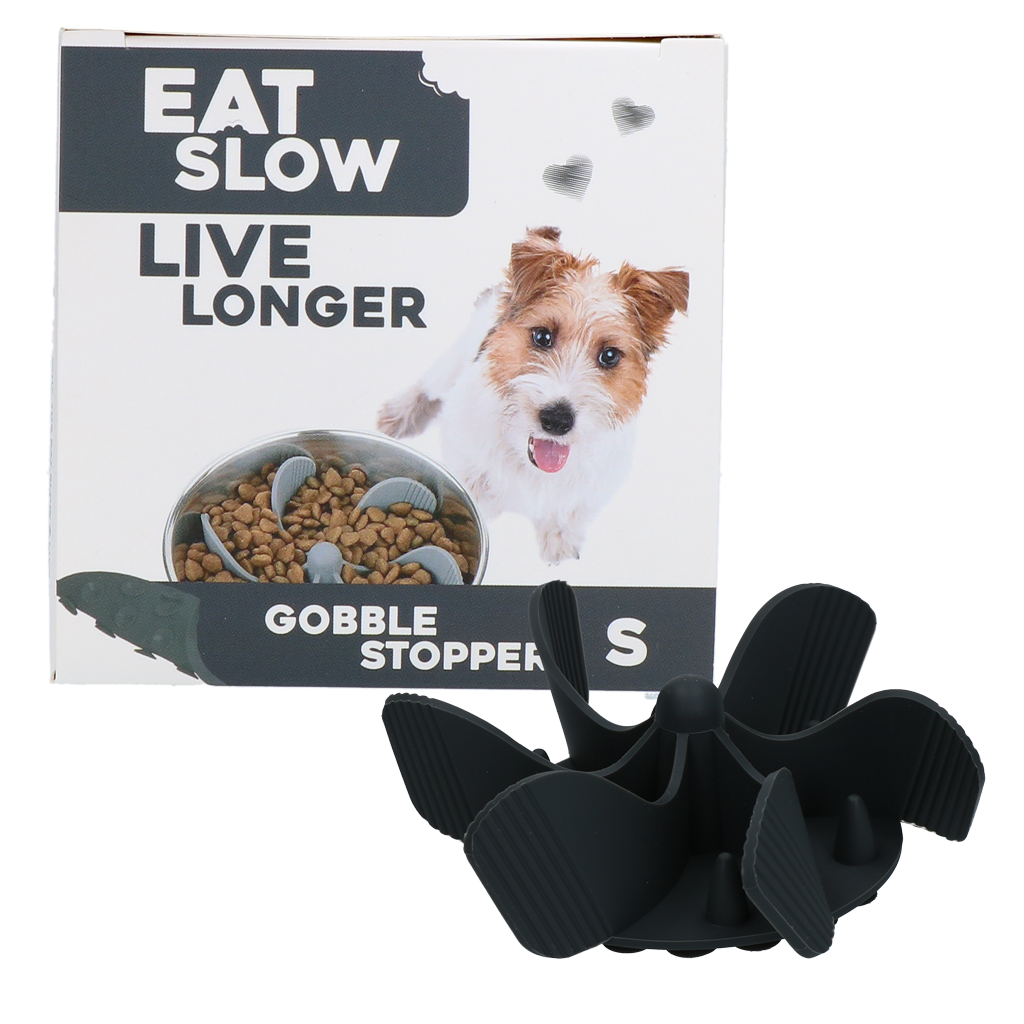 Coma devagar viva mais tempo Gobble Stopper Gray