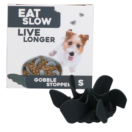 Coma devagar viva mais tempo Gobble Stopper Gray