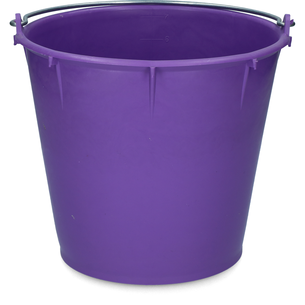 Balde de 7 litros com alça roxo