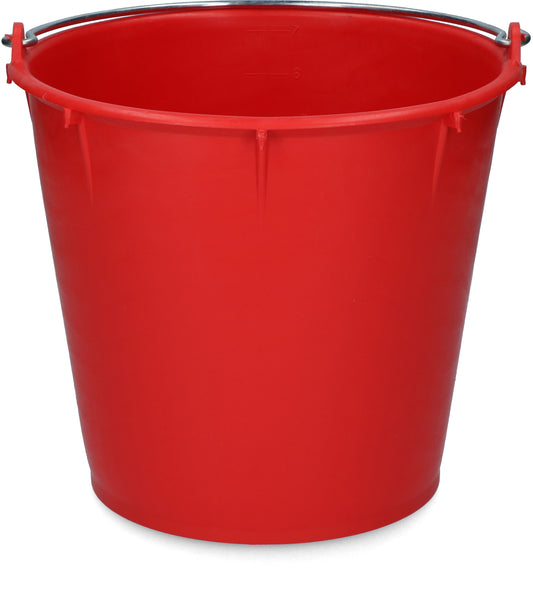 Balde de 7 litros com alça vermelho
