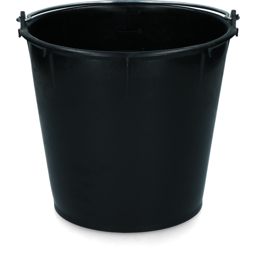 Emmer 7 l com beugel Zwart